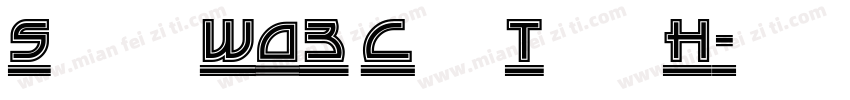 Sonic W03 Cut Thru H字体转换